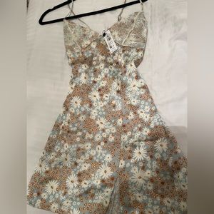Garage Silk and Lace Dress BNWT
